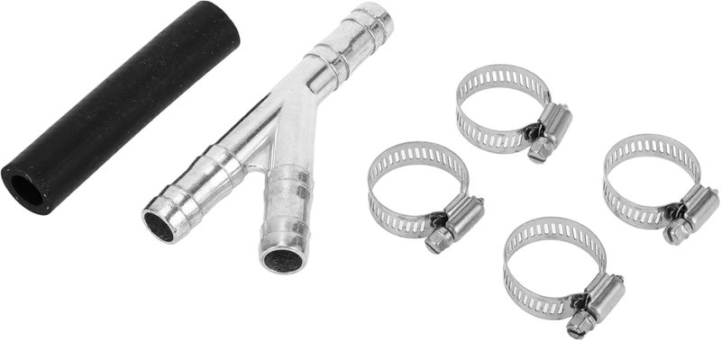 VekAuto 1 Set Aluminum Heater Hose Repair Kit Compatible for Dodge Grand Caravan C/V, SE, SXT 3.3L 3.8L 4.0L 2008-2009, Durable Rubber Metal Black - Image 1